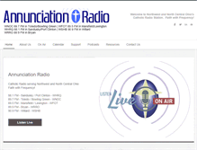 Tablet Screenshot of annunciationradio.com